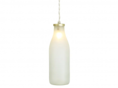 Milk bottle pendant light