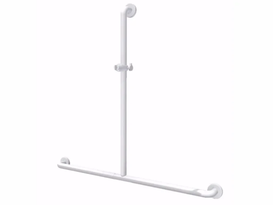 T shaped shower rail