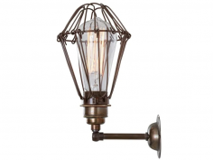 Cotonou industrial cage wall light