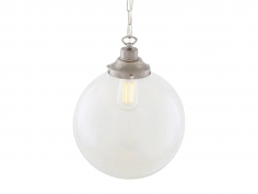 Riad clear globe pendant light 30cm