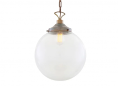 Riad clear globe pendant light 35cm