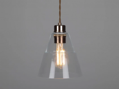 Lyx clear glass pendant light