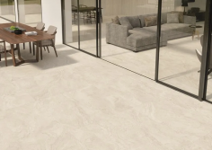 Unique travertine white