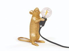 Mouse lamp gold - step