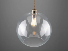 Eden 350mm clear sphere pendant