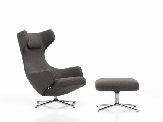 Vitra - grand repos & ottoman nutmeg