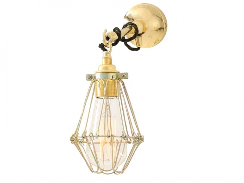 Edom industrial cage wall light