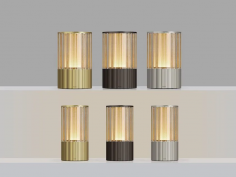 Voltra reeded natural brass