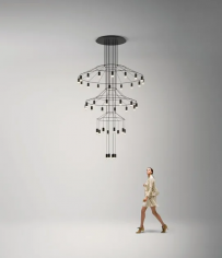 Wireflow chandelier