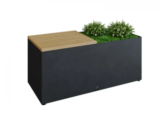 Ofyr herb garden bench black