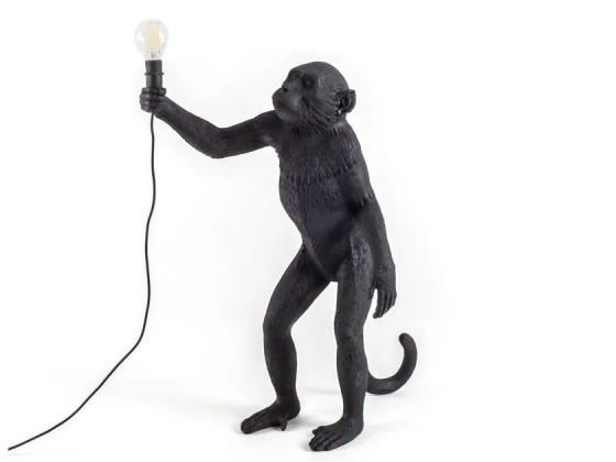 The monkey lamp black standing