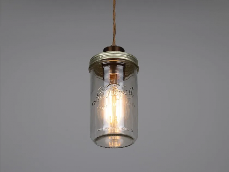 Jam jar pendant light