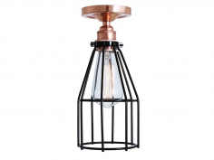 Lima flush cage light