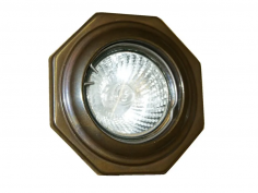 Hexagon brass recessed spotlight