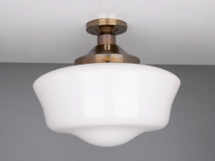 Schoolhouse ceiling light fitting