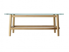 Single curve low table