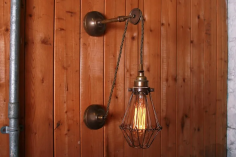 Apoch pulley cage wall light