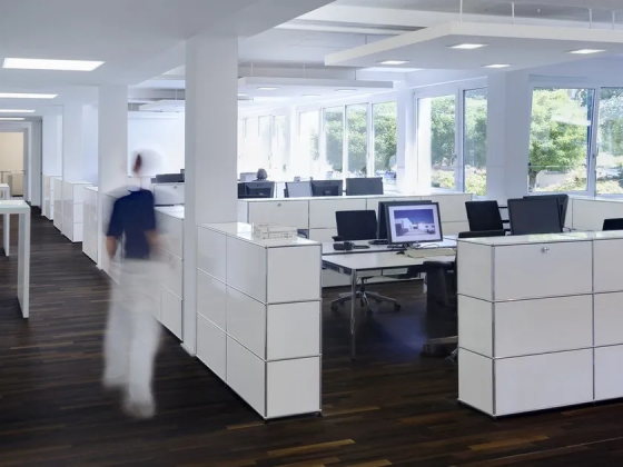 Usm haller credenza as office storage