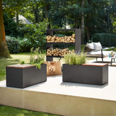 Ofyr herb garden bench black