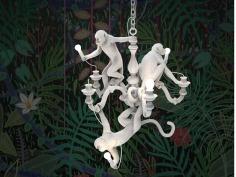 Monkey chandelier