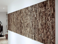 Cork bark wall panels