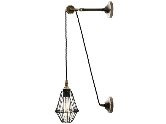 Apoch pulley cage wall light