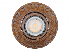 Male recessed adjustable decorative spot