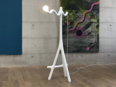 Wave lamp on sticks