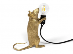 Mouse lamp gold - step