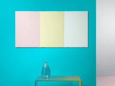 Coloured glass board