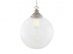 Riad clear globe pendant light 30cm