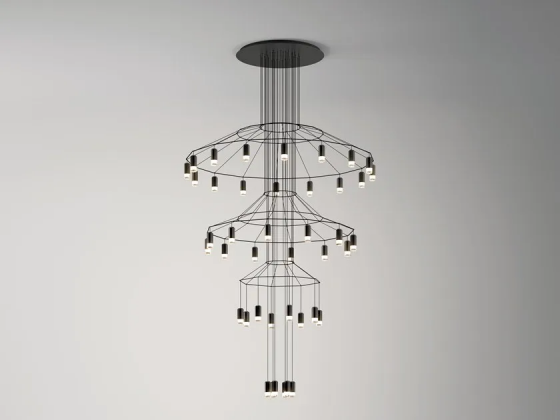 Wireflow chandelier