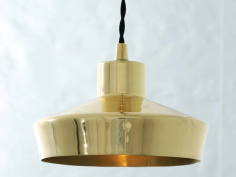 Splendor brass pendant light