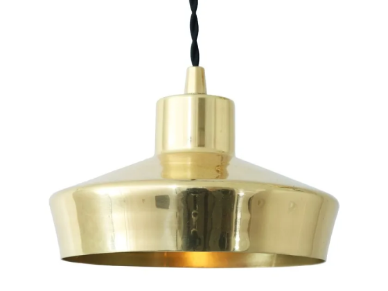 Splendor brass pendant light