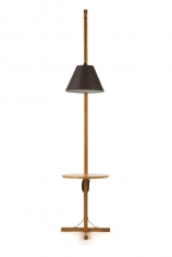 Woodman - floor lamp table