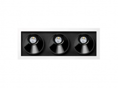 Black foster asymmetric recessed 3