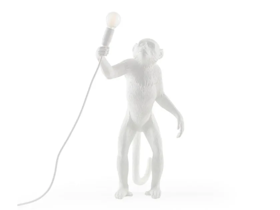 The monkey lamp standing