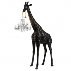 Giraffe in love indoor