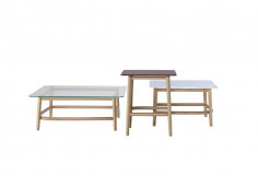 Single curve low table