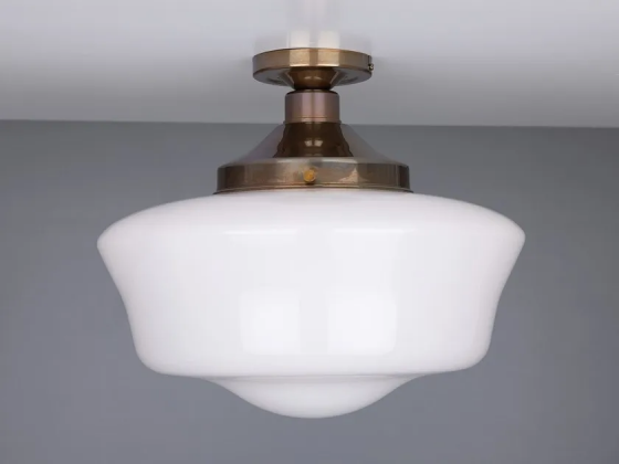 Schoolhouse ceiling light fitting