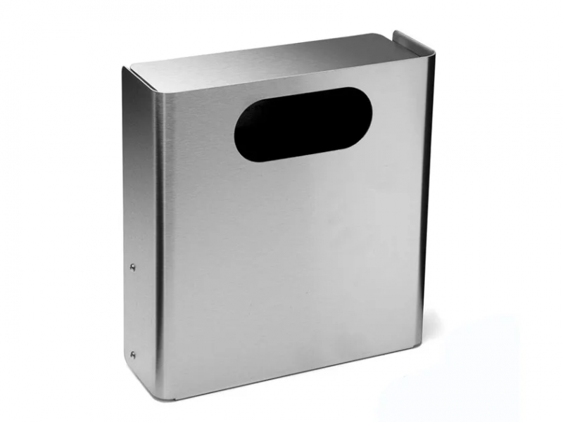 Waste bin with oblong hole