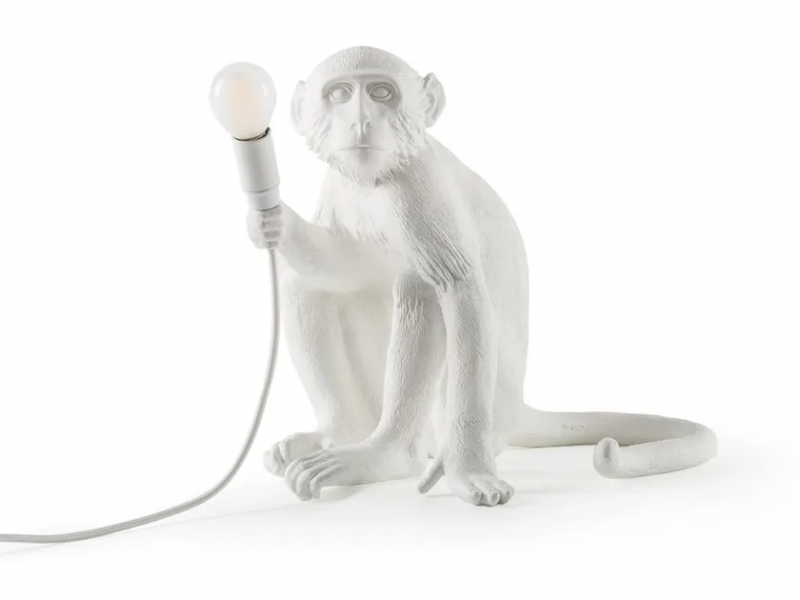 The monkey lamp sitting