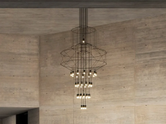 Wireflow chandelier 0374