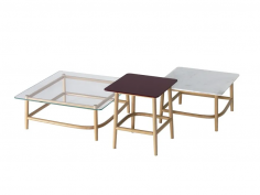 Single curve low table