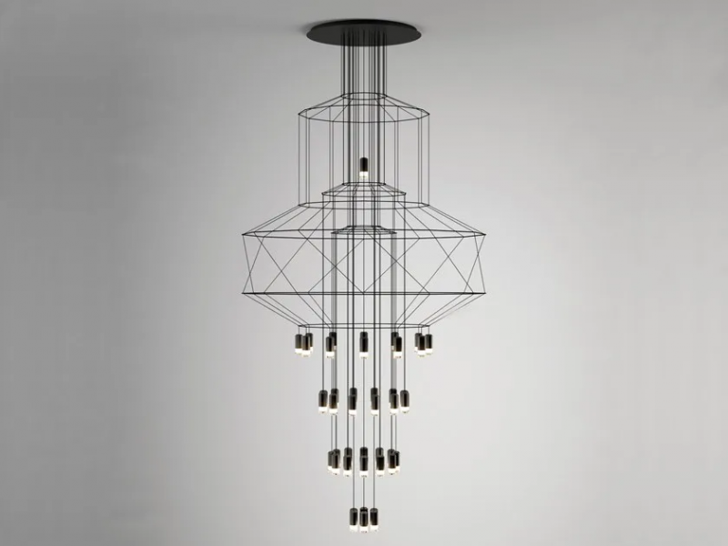 Wireflow chandelier 0374