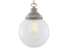 Riad clear globe pendant light 20cm