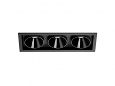 Black foster asymmetric recessed 3