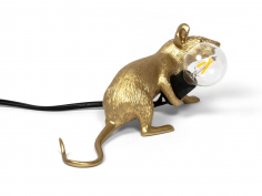 Mouse lamp gold - lop