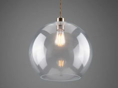 Eden 350mm clear sphere pendant