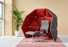 Акустические стены и перегородки Kivo фабрики Herman Miller